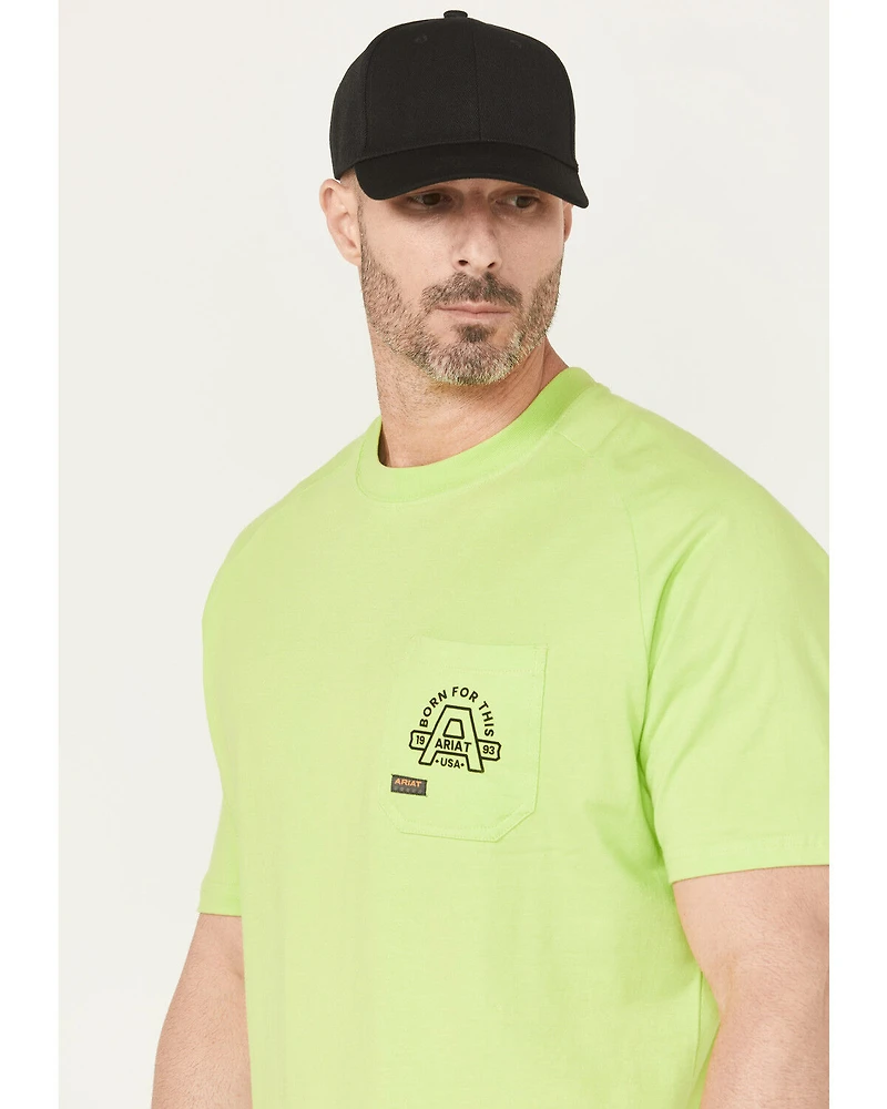 Ariat Men's Rebar Cotton Strong Hardhead Short Sleeve Work T-Shirt