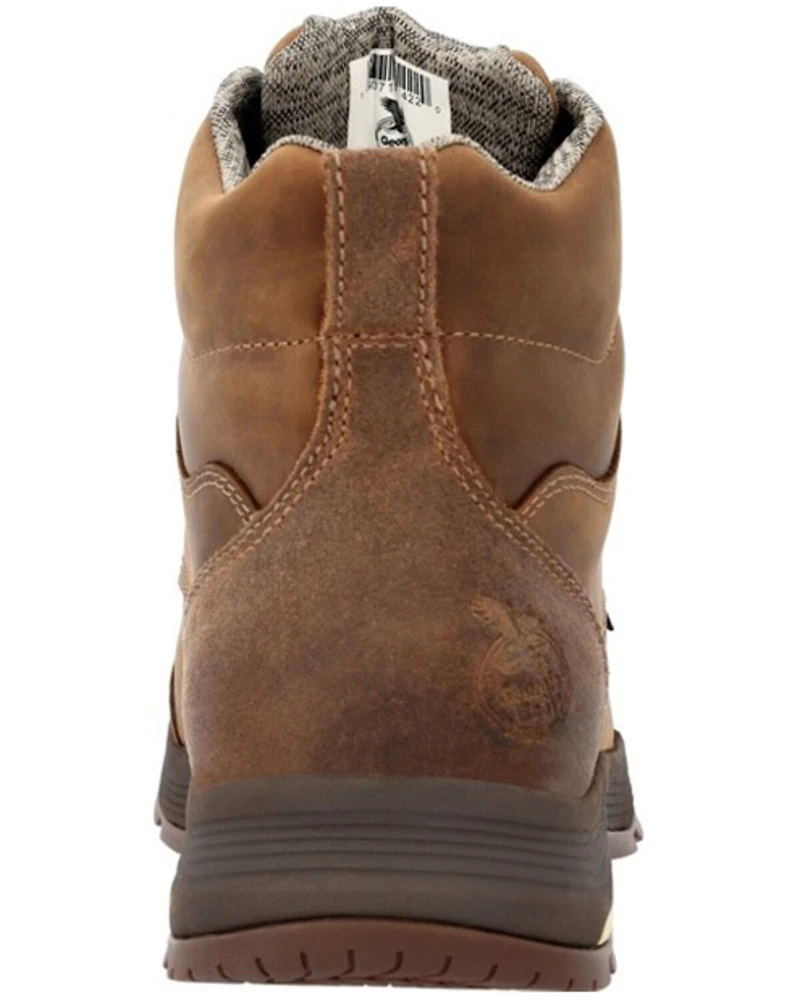 Georgia Men's Athens Superlyte Waterproof 6" Lace-Up Work Boots - Moc Toe