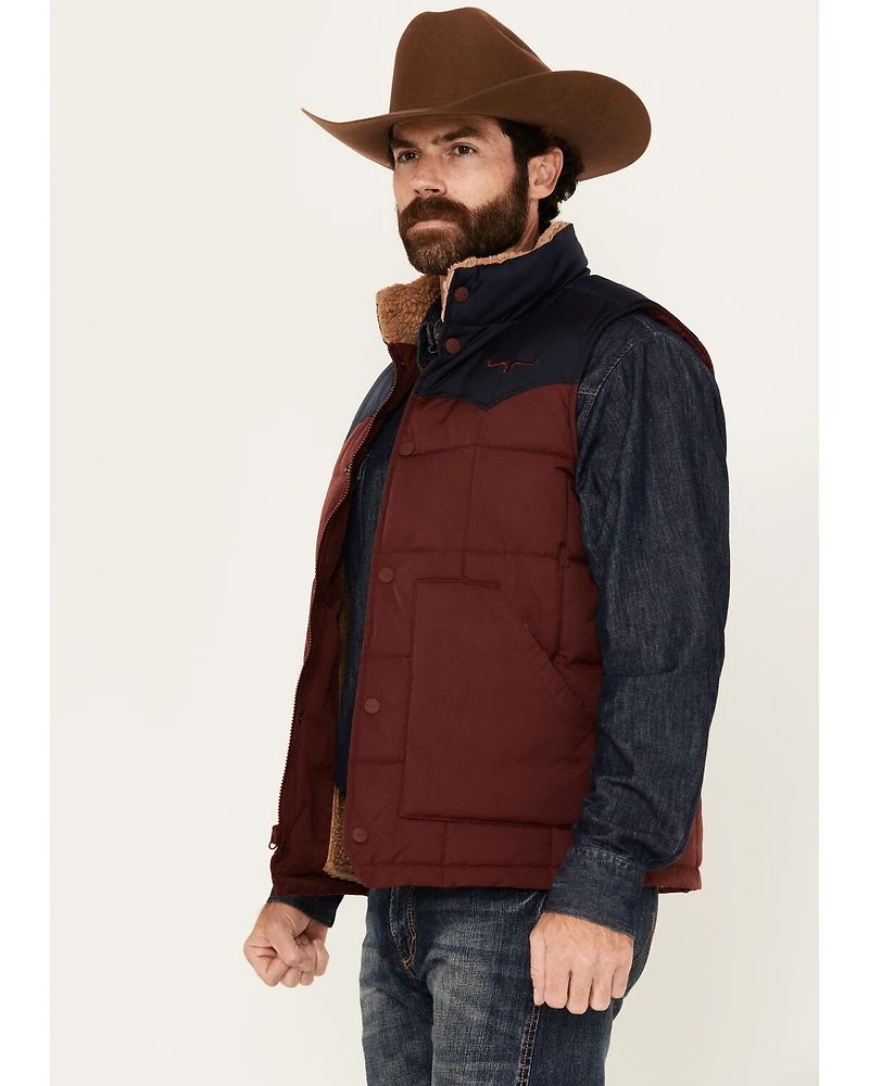 Kimes Ranch Men's Muir Trail Colorblock Quilted Vest