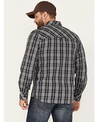 Resistol Men's Cooper Medium Plaid Long Sleeve Button Down Shirt
