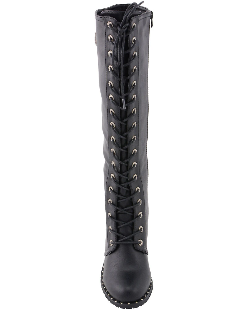 Milwaukee Leather Women's Lace To Toe Boots - Round