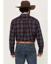 Ariat Men's Tyler Plaid Print Long Sleeve Button-Down Western Shirt
