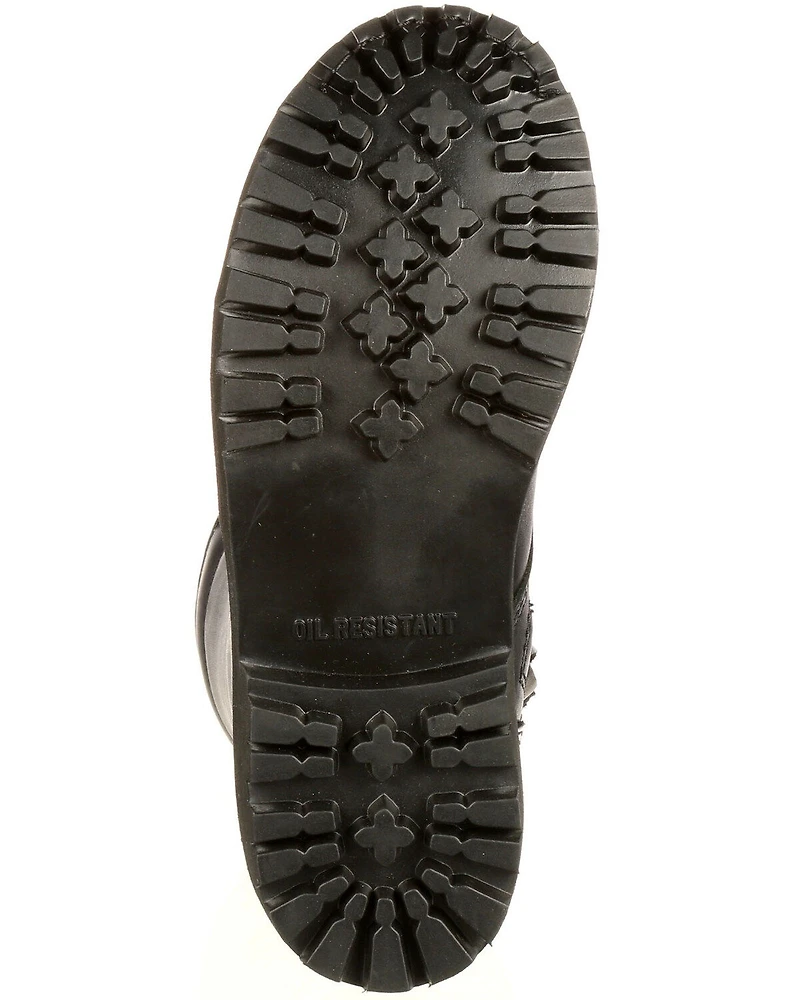 Rocky Women's Side Zipper Work Boots - Round Toe