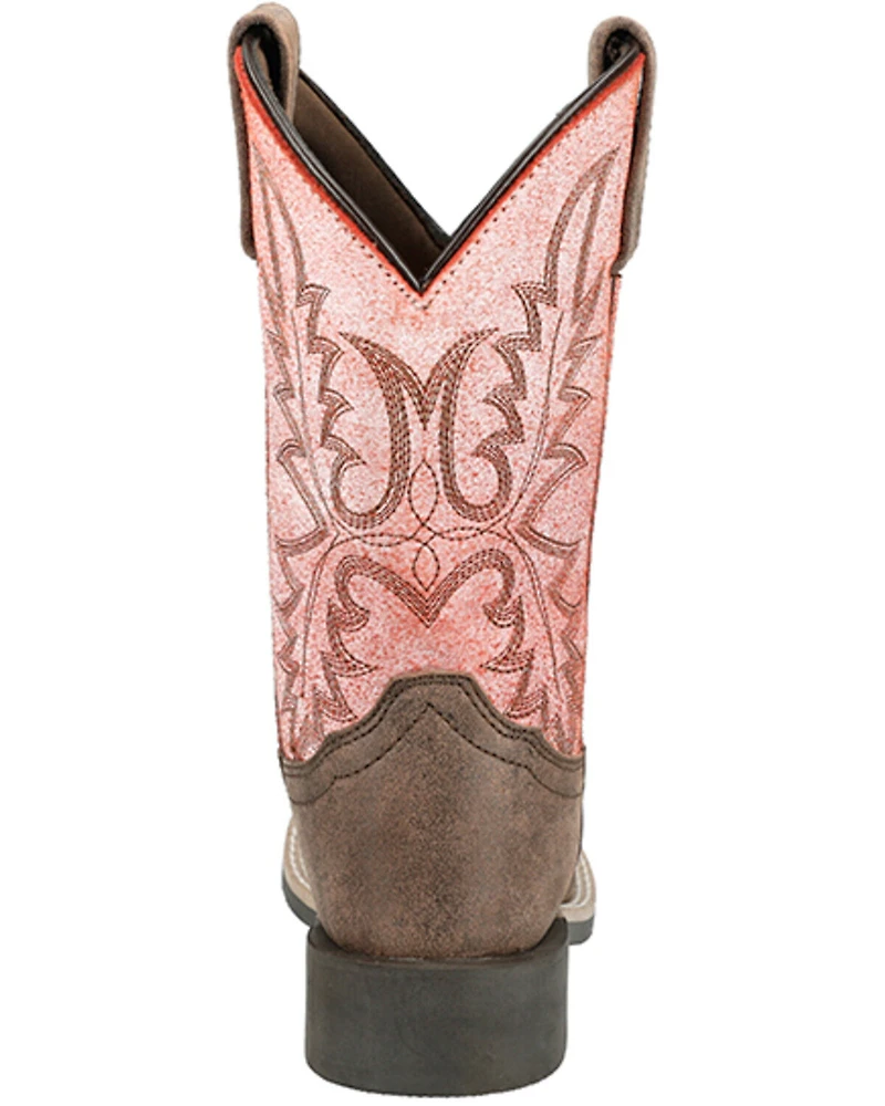 Smoky Mountain Girls' Rustic Rider Western Boots - Broad Square Toe