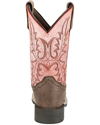 Smoky Mountain Girls' Rustic Rider Western Boots - Broad Square Toe