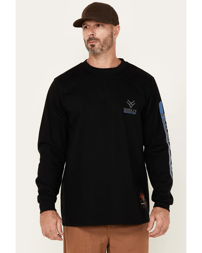 Hawx Men's FR Tower Long Sleeve Graphic Work T-Shirt