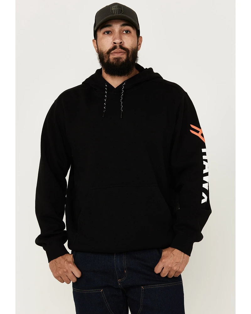 Hawx Men's Logo Sleeve Hooded Sweatshirt