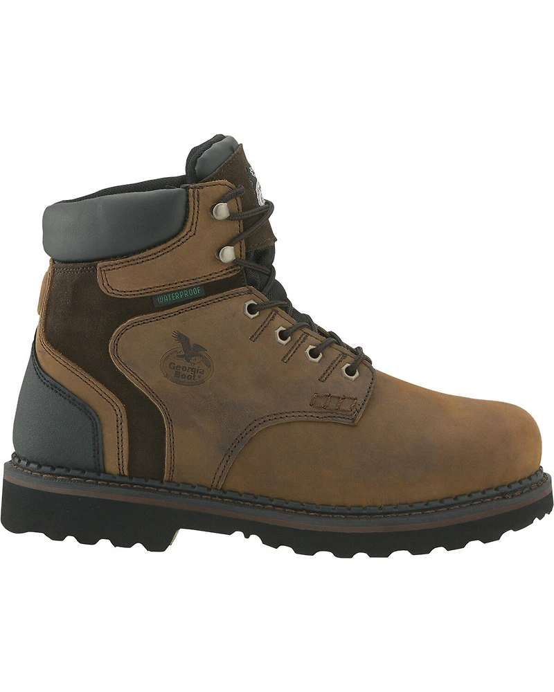 Georgia Boot Men's Brookville Waterproof 6" Work Boots