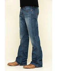 Cody James Men's Wolfstooth Wash Duke Relaxed Bootcut Stretch Denim Jeans