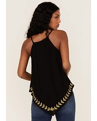 Band of the Free Women's Instant Karma Embroidered Floral Tank Top