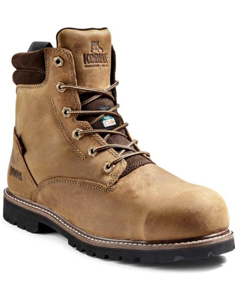 Kodiak Men's McKinney 6" Lace-Up Waterproof Work Boots - Composite Toe