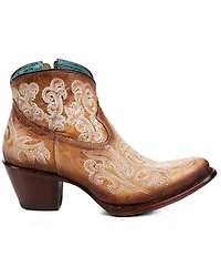 Corral Women's Glow the Dark Embroidered Western Booties - Round Toe