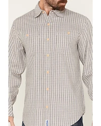 Resistol Men's Graves Checkered Print Long Sleeve Button-Down Western Shirt
