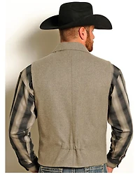 Powder River Outfitters Men's Montana Wool Vest - Big & Tall