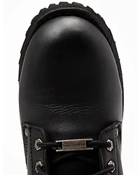 Milwaukee Leather Men's Buckled Lace-Up Boots - Round Toe
