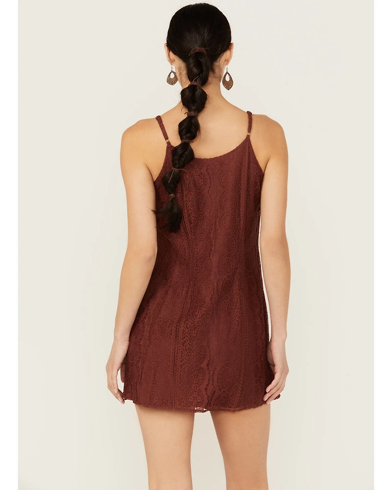 Shyanne Women's Lace Slip Mini Dress