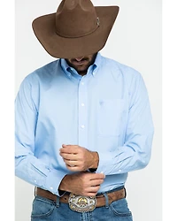 Ariat Men's Wrinkle Free Solid Long Sleeve Button Down Western Shirt