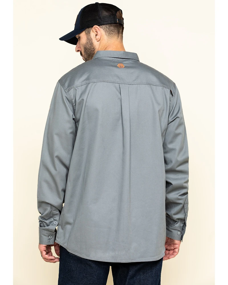 Hawx Men's FR Long Sleeve Woven Work Shirt - Tall