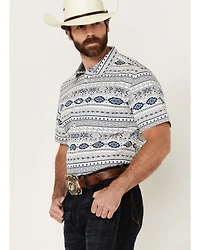 Cody James Men's Apache Trail Southwestern Striped Short Sleeve Button-Down Stretch Western Shirt