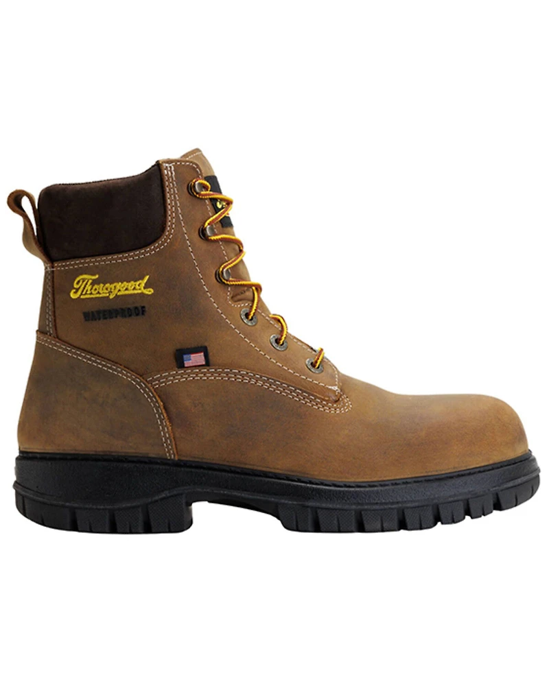 Thorogood Men's 6" Genesis Waterproof USA Work Boots - Nano Toe