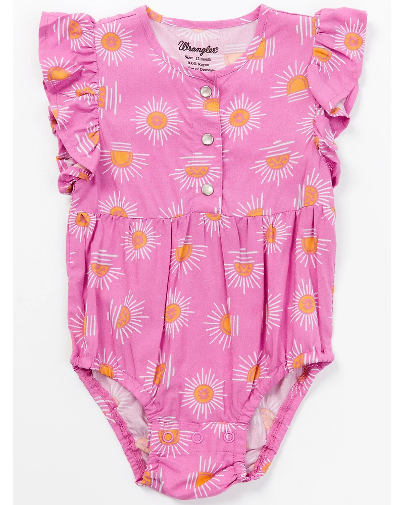 Wrangler Infant Girls' Sunburst Print Onesie