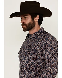 Gibson Trading Co Men's Garret Floral Print Long Sleeve Snap Western Shirt