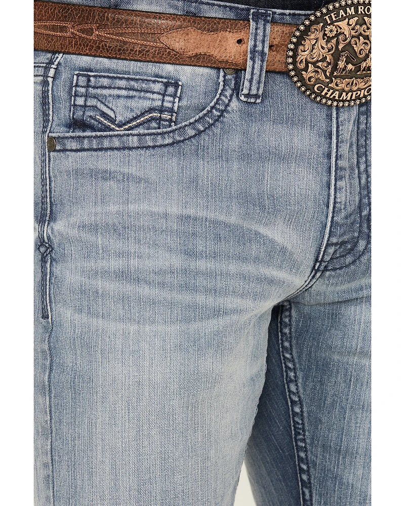 Cody James Men's Buckskin Wash Jackson Slim Straight Stretch Denim Jeans
