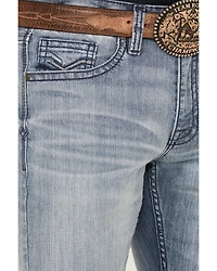 Cody James Men's Buckskin Wash Jackson Slim Straight Stretch Denim Jeans