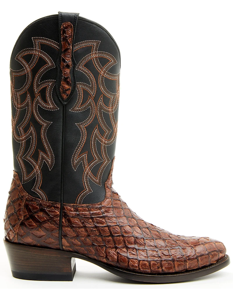 Cody James Men's Exotic Pirarucu Western Boots - Round Toe