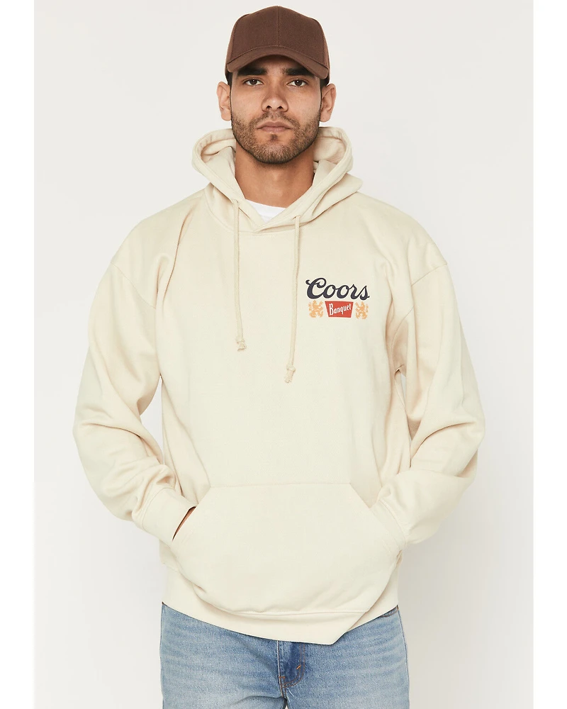 Coors Men's Banquet Rodeo Steerhead Graphic Hooded Sweatshirt