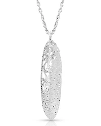 Montana Silversmiths Women's Wind Dancer Pierced Feather Oval Necklace