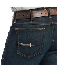 Ariat Men's M7 Rebar Durastretch Dark Basic Slim Straight Work Jeans