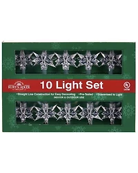 Kurt Adler 9' UL 10L Clear Diamond Star Light Set