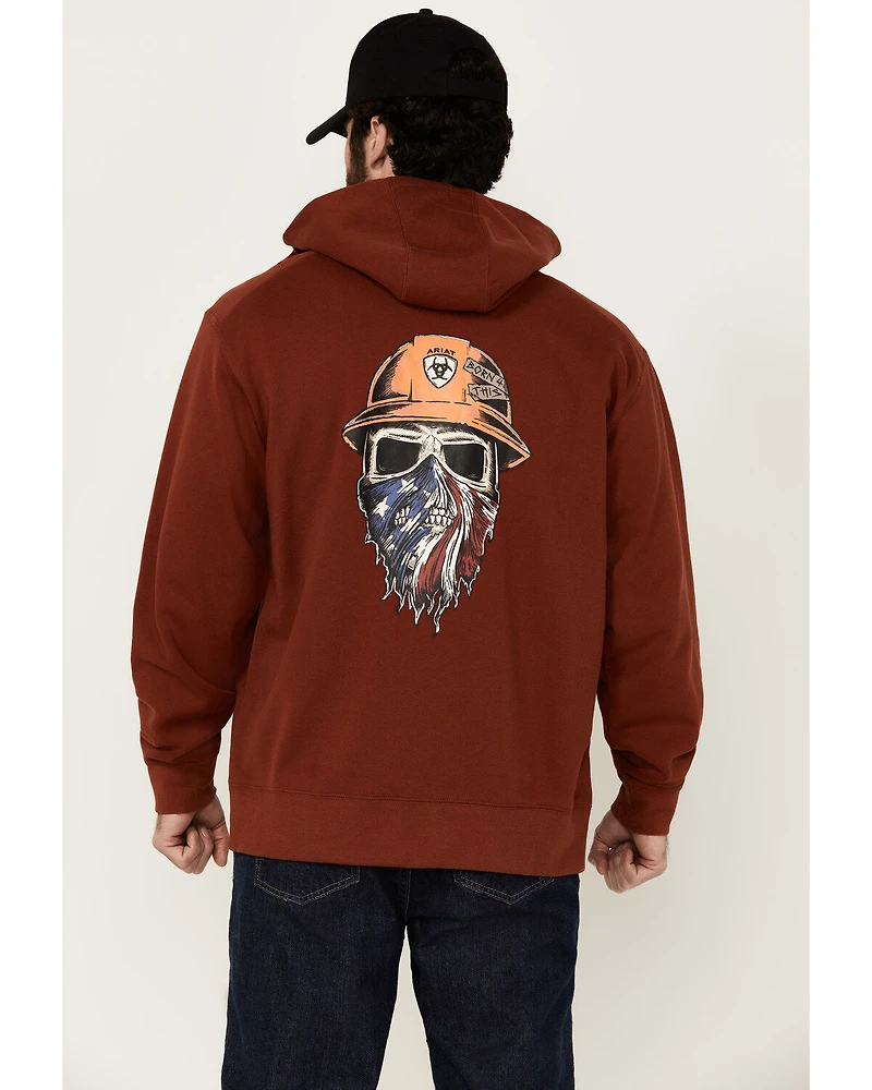 Ariat Men's Rebar Workman Born For This Full Zip Hooded Sweatshirt