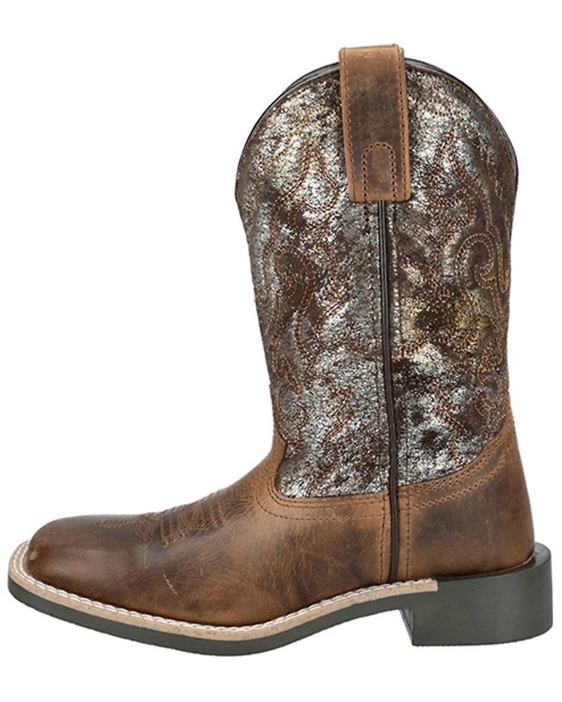 Smoky Mountain Little Girls' Sadie Western Boots - Broad Square Toe