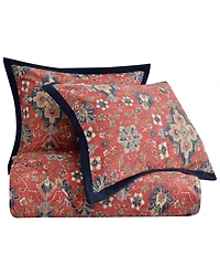 HiEnd Accents Melinda Washed Linen 3-Piece Super King Comforter Set