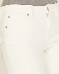 Shyanne Women's Mr. Flare Mid Rise White Cloud Dancer Jeans