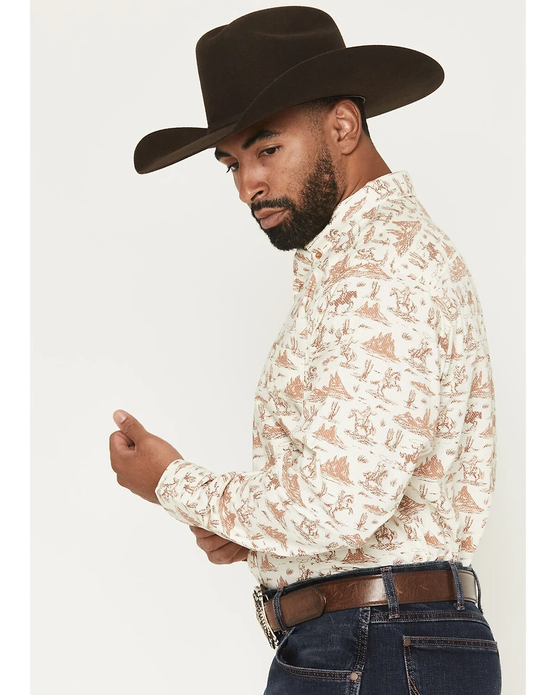 Ariat Men's Saint Conversation Print Long Sleeve Button-Down Western Shirt
