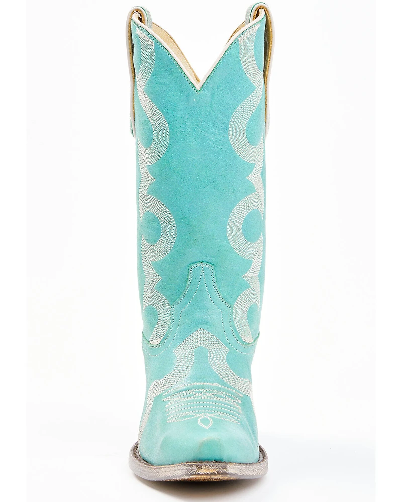 Caborca Silver by Liberty Black Women's Helga Stitch Western Boots - Snip Toe