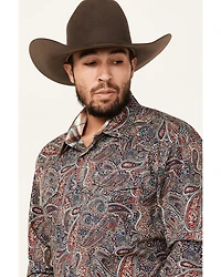 Roper Men's Amarillo Paisley Print Long Sleeve Snap Western Shirt