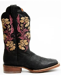 Dan Post Women's Asteria Floral Western Performance Boots - Broad Square Toe