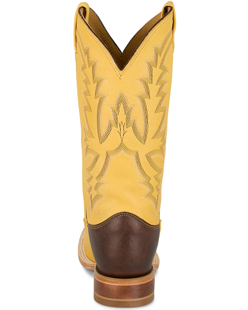 Justin Men's Deerskin Western Boots - Square Toe