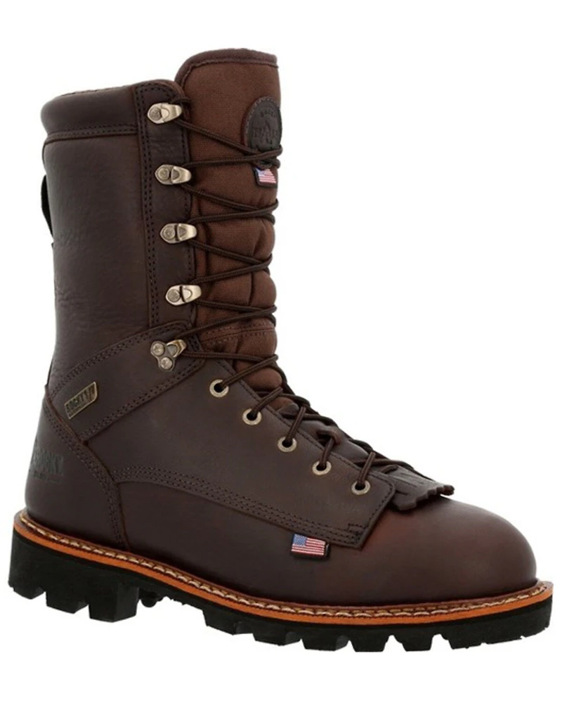 Rocky Men's Elk Stalker Waterproof Lace-Up Work Boots - Soft Toe