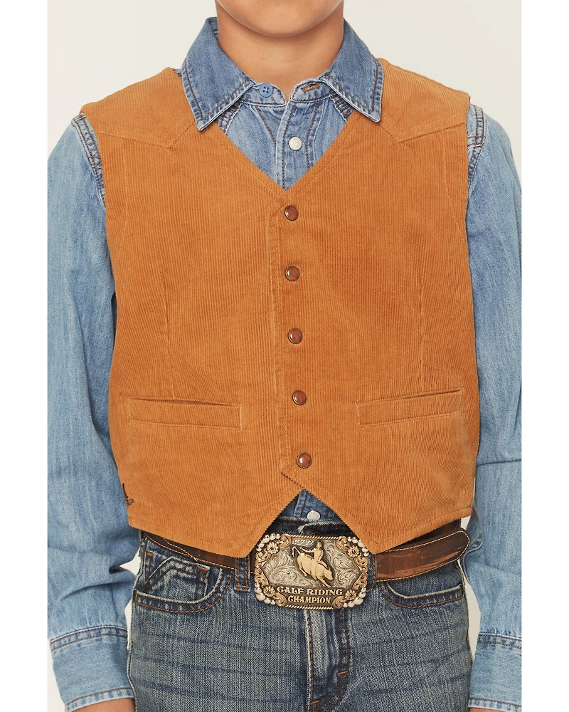 Cody James Boys' William Corduroy Western Vest