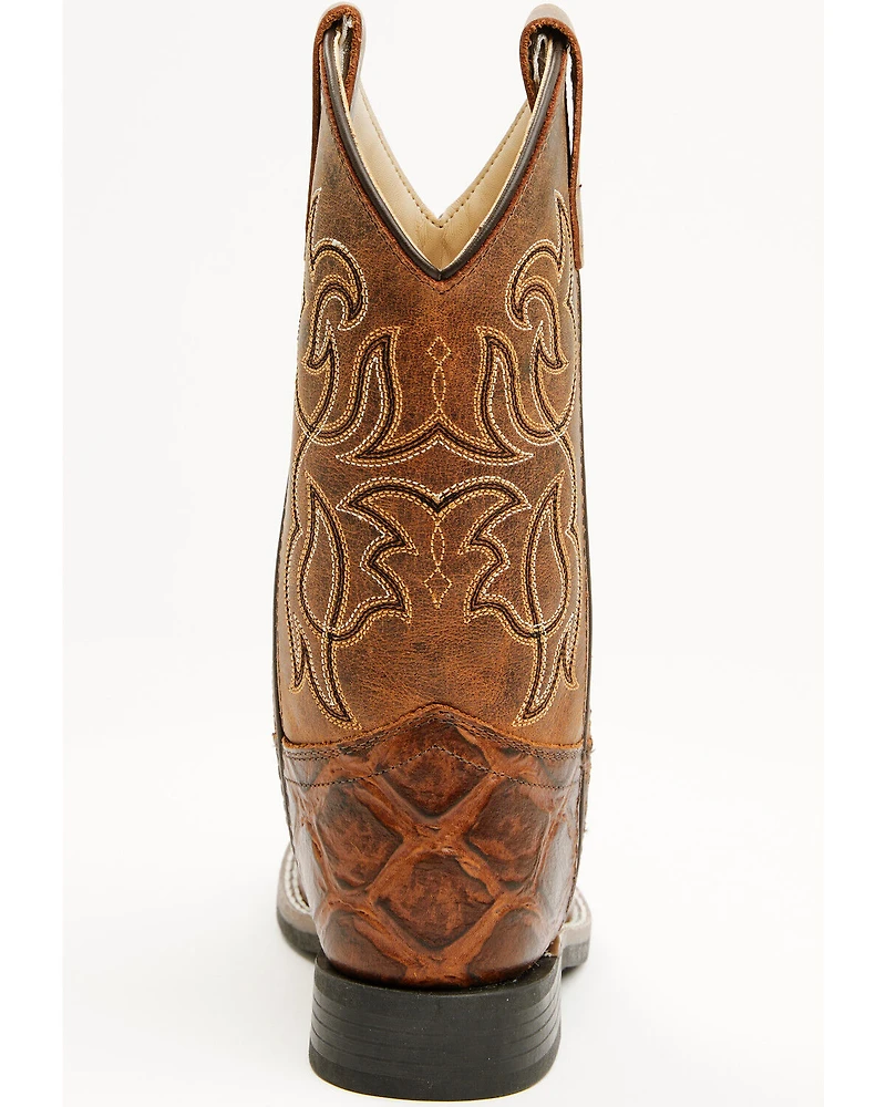 Cody James Boys' Duke Embossed Western Boots - Broad Square Toe
