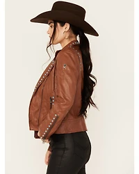 Maurtius Leather Women's Boot Barn Exclusive Studded Jacket