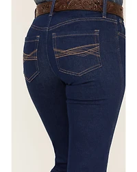 RANK 45® Women's Dark Wash Mid Rise Flare Jeans