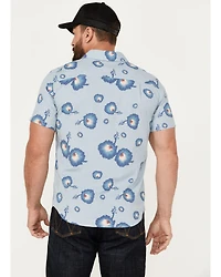 Brixton Men's Charter Floral Print Short Sleeve Button-Down Shirt