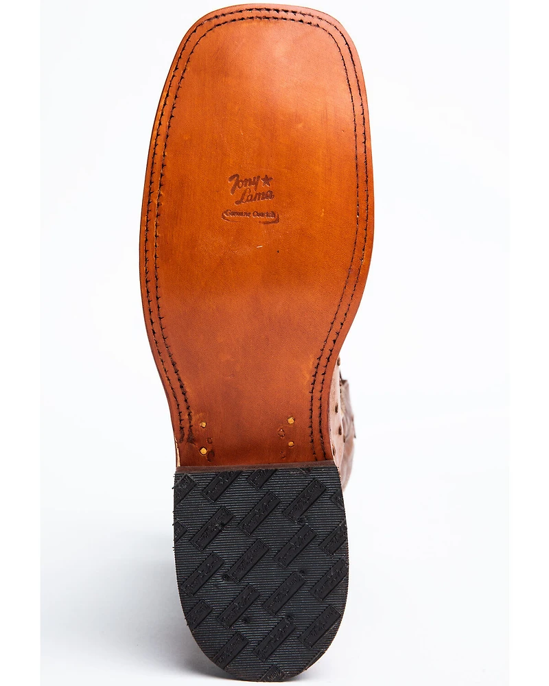 Tony Lama Men's San Saba Full Quill Ostrich Exotic Boots