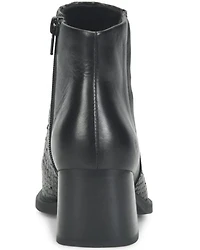 Born Women's Aiken Snakeskin Print Booties - Snip Toe